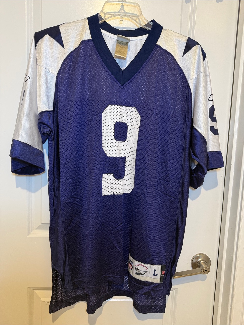 Reebok Vintage Dallas Cowboys Tony Romo Jersey Navy & White